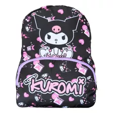 Maleta / Morral (lona) Escolar Kuromi 