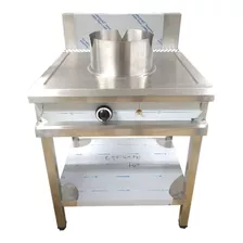 Anafe Gas Industrial Wok 1 Quemador 30000 Cal C/base Acero