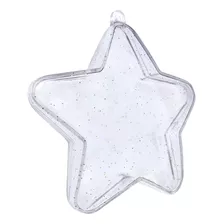 Estrela Acrílica Natalina - 9cm - 5 Unidades