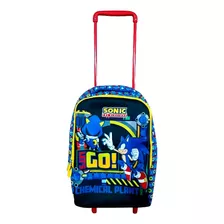 Mochila Sonic Neopreno Con Carro 37cm - Vamos A Jugar