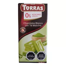 Torras Chocolate Blanco Matcha 75g Sin Azucar Andina Grains