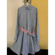 Vestido Polo Ralph Lauren Talle 10 Importado Impecable