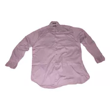 Camisa Vestir Manga Larga Nautica Talla L 34/35 100% Algodon