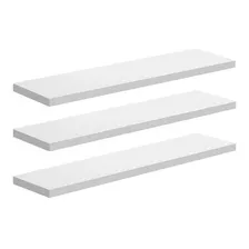 4 Prateleiras 45x30 Mdf Branco Grátis Suportes 45304