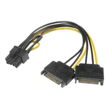 Cabo Adaptador Sata P/ Pcie 8 Pinos(6+2) Vga Placa De Vídeo