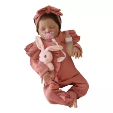 Boneca Reborn Bebê Realista Linda Doll Dormindo Menina 