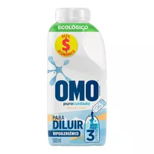 Lava-roupas Líquido Para Diluir Omo Puro Cuidado 500ml