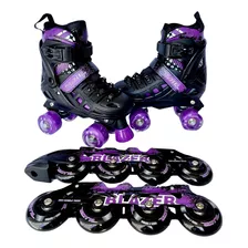 Patines 2 En 1 Roller Y Linea Ajustables Blazer