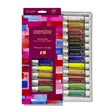 Set Pintura Gouache Obertone Premium Quality 12 Tubos 12ml