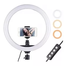 Ring Light Led Circular Iluminador Portátil 26cm Youtuber 