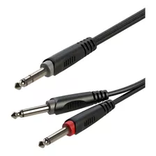 Cable De Audio Jack 6.3mm Estéreo A X2 Jack 6.3mm Mono 5m