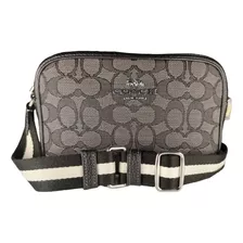 Bolsa Coach Jamie Color Negro Y Gris Crossbody