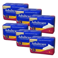 Protetor De Colchão Descartável Adultcare G - Kit Com 6 Pcts