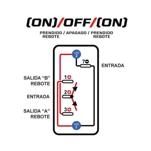 Switch Marino Tipo Rzr Direccionales - (on)-off-(on) Foto 6