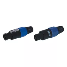 20 Plugues Conector Speakon Macho 4 Vias Csr Sk102- 20 Peças