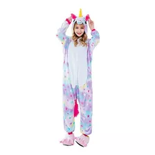Pijama Unicornio De Estrellas Kawaii Kigurumi Adulto Polar