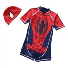 Traje De Baño Spiderman Kids De Una Pieza De Secado Rápido