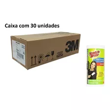 Caixa Com 30 - Adesivo Tira Pelos Scotch 100mm X 3,1m Refil Cor Branco