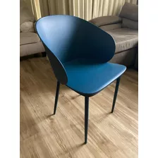 Silla Moderna De Plástico Y Metal