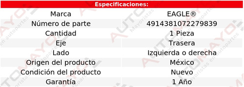 1-base Amortiguador Tra Izq/der Achieva 4 Cil 2.3l 92-95 Foto 3