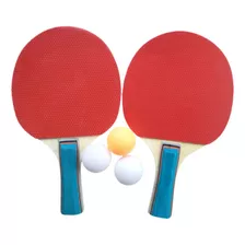 Set Juego Ping Pong Recreativo Paletas Con Pelotas Y Estuche