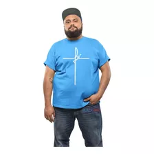 Camiseta Camisa Plus Size Tamanho Especial Religiosa Fé