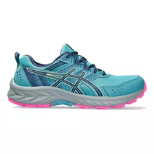 Zapatillas Asics Gel-venture 9 Gris Blue/deep Ocean Mujer