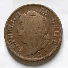 Moneda Antigua Chile 1890 Economia Es Riqueza