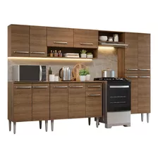 Armário De Cozinha Completa 293cm Rustic Emilly Madesa 10