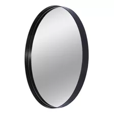 Espelho Parede Moldura Metal De 40cm Lavabo