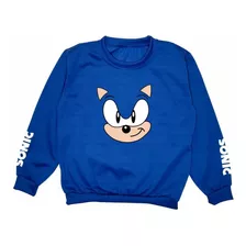 Buzos Niños Y Niñas En Felpa Estampado Sonic