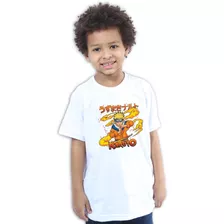 Camiseta Infantil Naruto Jutsu Anime 100% Algodão Oferta