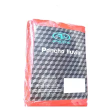 Poncho Impermeable Para Lluvia Atletic Works Rojo