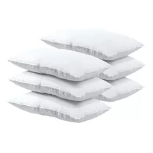 6 Almohadas Hoteleras Pluma De Ganso Alternativo Std Suave