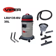 Aspiradora Industrial De Tacho Viper Lsu135 35l Plateada, Negra Y Roja 220v-240v 50hz/60hz