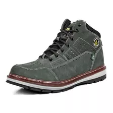 Tênis Cano Alto Masculino Coturno Casual Couro Bota Inverno