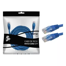 Cabo Rede 25 Metros Rj45 Cat5e Azul Alta Qualidade 100%cobre