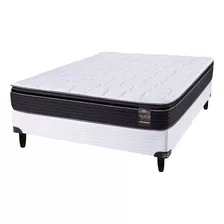 Sommier Americana King Koil Comfort Sensations Finesse 2 1/2 Plazas De 190cmx160cm Blanco Y Negro