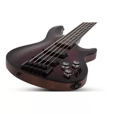 Bajo Schecter Omen Elite 5 En Black Cherry Burst