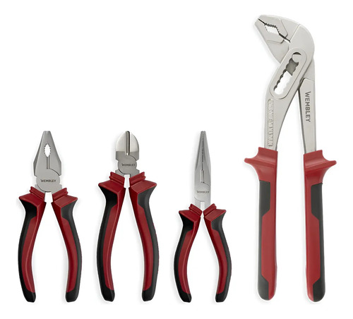 Set Pinzas Universal Punta Alicate Pico Loro Wembley 4pz Dgm