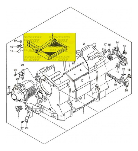 Radiador Calefaccion Suzuki Alto 0.8 1.1 2006 2016 Foto 3