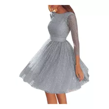 Vestido Tipo Bandolera Para Mujer, Elegante, Fiesta, Noche,