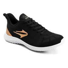 Zapatillas Deportivas Topper Liss Color Negro Para Mujer