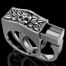 Anillo De Calavera Secreto Hip Hop Joyería Hombres Anillos