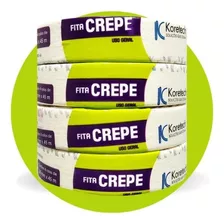 Fita Crepe Koretech 12 Rolos 24 X 45 M Cor Branco