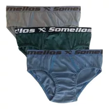 Kit Com 6 Cueca Slip Infantil Algodão Qualidade E Conforto