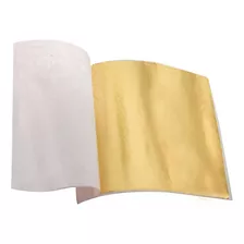 500 Hojas De Papel De Lámina De Oro Imitación De Oro Plata H