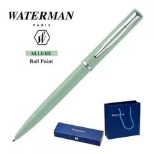 Boligrafo Waterman Allure Verde Pastel Color De La Tinta Azul