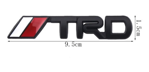 Emblema Trd Negro Flag Toyota Tacoma Tundra Rav-4 4runner Foto 4