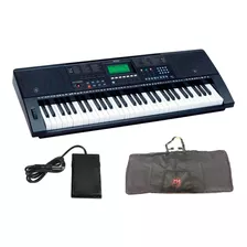 Teclado Keypower Kp500 61 Teclas Sensitivas + Capa + Pedal 